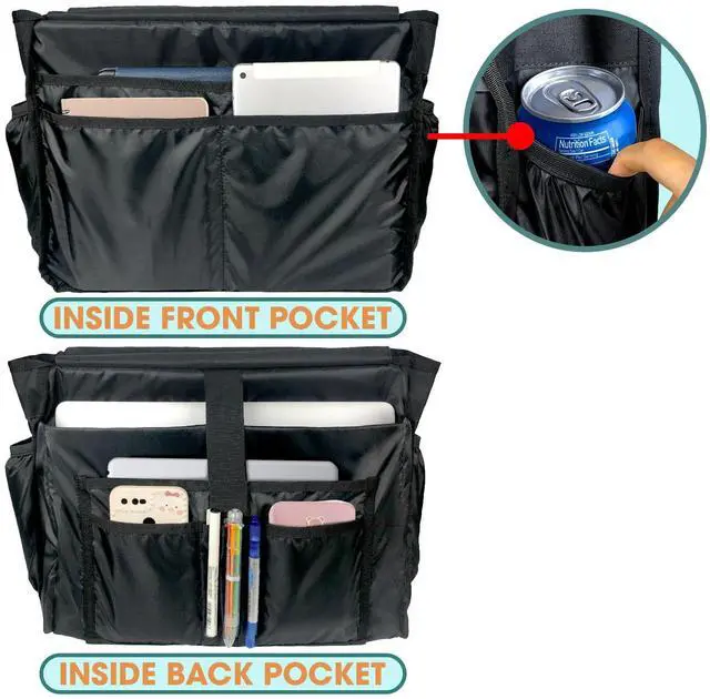 Alt view image 3 of 5 - 84hoods Teacher Shoulder Bag for Work. Waterproof Teacher Work Bag with Large Compartments, Padded Laptop Storage and Multiple Pockets. Gift for Teacher. Work of Heart.