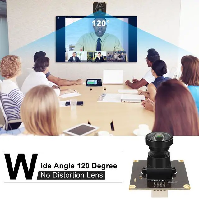 Alt view image 4 of 5 - ALPCAM 2MP Global Shutter USB Camera Module 1200P 90fps High Speed Camera with No Distortion Lens Wide Angle UVC Webcam Board AR0234 Lightburn Camera for Golf Swing Windows, Linux, Android,Mac OS