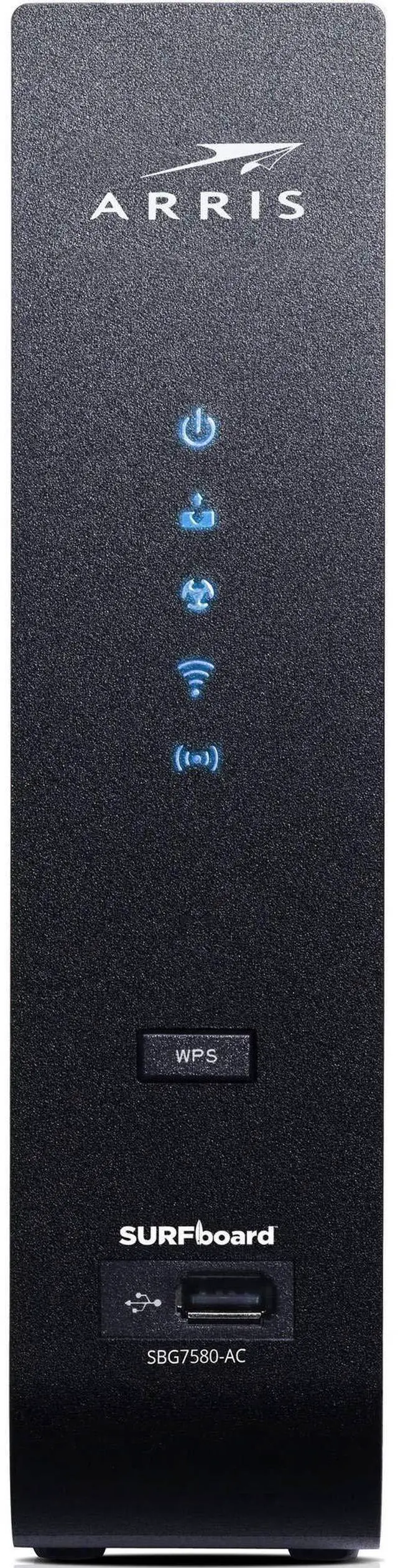 Main image of ARRIS SURFboard SBG7580AC 32x8 DOCSIS 3.0 Cable Modem / AC1750 Wi-Fi Router- Black