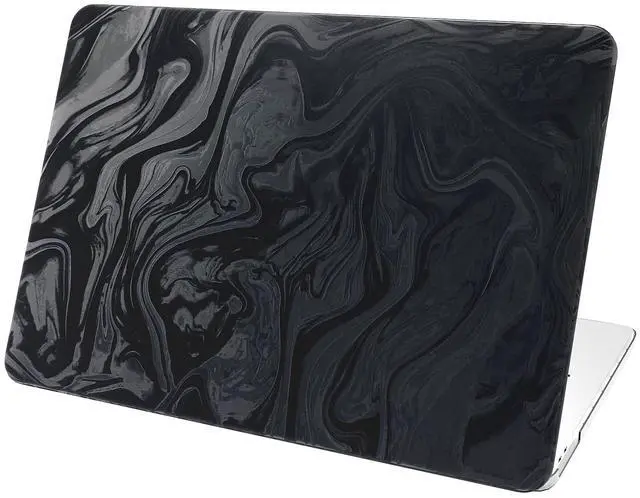 Main image of BaayCerrie Velvet Black Ripple Design for MacBook Pro 13 inch Case A2338 A2289 A2251 A2159 A1989 A1708 A1706 (2024-2016)
