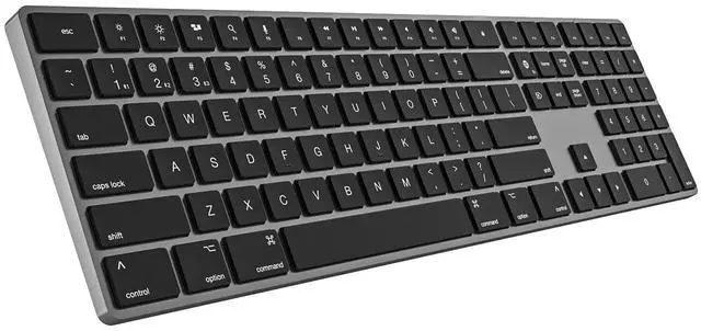 Main image of B.FRIENDIT Bluetooth Keyboard, Quiet USB Wired Computer Keyboards, Full Size Low-Profile Flat Key, Multi-Device Rechargeable Keyboard for MacBook Pro/Air, iMac, Mac mini