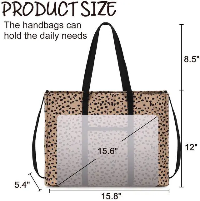 Alt view image 4 of 5 - BTOOP Tote Bag for Women Work Teacher Tote Bag 15.6 inch Laptop Shoulder Bags Handbag Office Briefcase with Clutch Purse