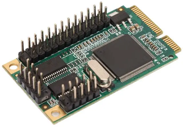 Alt view image 4 of 5 - ciciglow Mini PCIe Expansion Card, 6gbs Mini PCIe Combo Serial Parallel Expansion Card Adapter Slim Bracket Serial PCIe Card Adapter