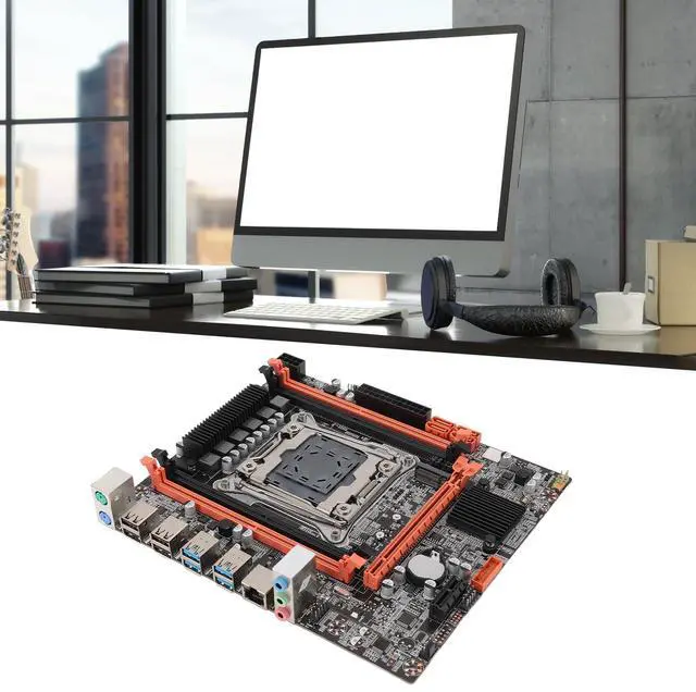 Alt view image 5 of 5 - X99 Motherboard, LGA 2011-3 4 Channel DDR4 PCIe X16, SATA3.0, NVME M.2 Port, USB3.0/2.0 Interface Computer Motherboard