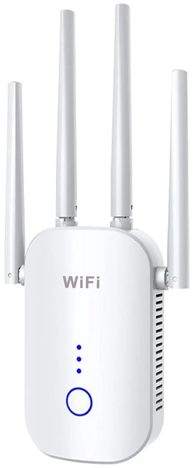 Main image of Netboost Pro WiFi Extender 2024, Internet Booster for WiFi 2024, Wireless Signal Repeater Booster 2.4 Dual Band 4 Antennas 360deg Full Coverage (White)