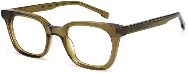 Main image of Dollger Blue Light Blocking Glasses For Woman Men Thick Frame Round Non-Prescription, pertain Work,Computer Gaming,TV Transparent green frame