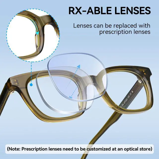 Alt view image 4 of 5 - Dollger Blue Light Blocking Glasses For Woman Men Thick Frame Round Non-Prescription, pertain Work,Computer Gaming,TV Transparent green frame