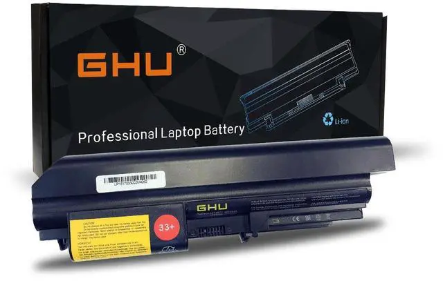 Main image of GHU New Battery 33+ 48 WH Replacement for 43R2499 42T4644 41U3198 42T4677 Compatible with Lenovo Thinkpad R61 T400 R400 42T4531 42T5225 42T5229 42T5226 42T5264 41U3196 42T5225 42T5262