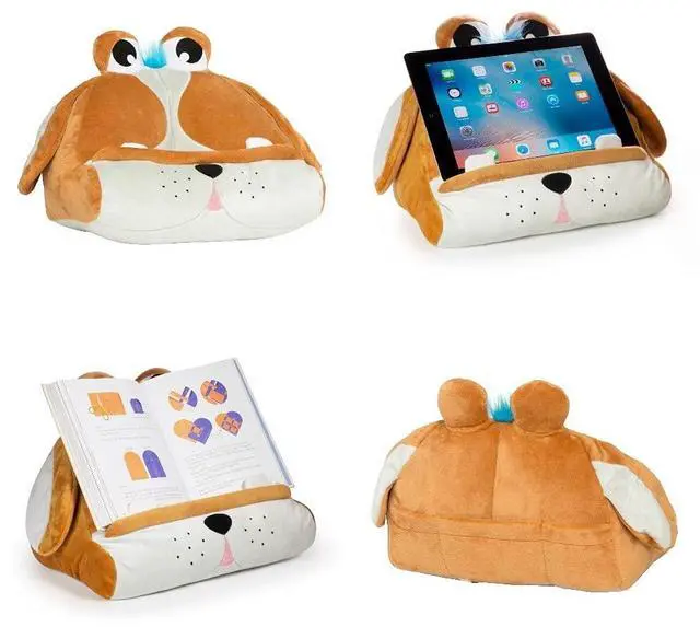 Main image of Gifts for Readers & Writers Children's iPad Stand | Cuddly Reader Tablet Stand & Book Holder| Reading Pillow for Bedtime Adventures | Tablet Lap Rest Cushion | Fun Gift for Readers & Book Lovers