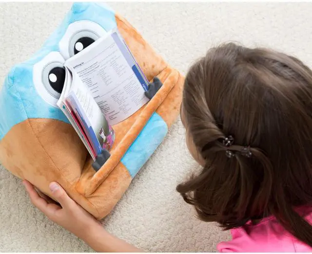 Alt view image 5 of 5 - Gifts for Readers & Writers Children's iPad Stand | Cuddly Reader Tablet Stand & Book Holder| Reading Pillow for Bedtime Adventures | Tablet Lap Rest Cushion | Fun Gift for Readers & Book Lovers