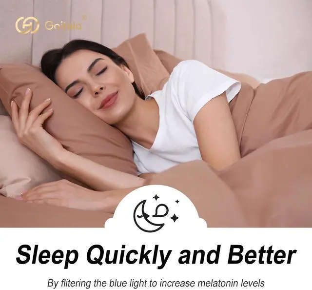 Alt view image 5 of 5 - Goiteia 100% Orange Blue Light Blocking Glasses And Oversize Night and Day Vision Driving Glasses