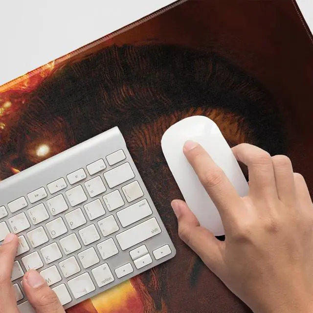 Alt view image 3 of 5 - The Lord of The Rings Balrog Character Large Gaming Mouse Pad Desk Mat with Stitched Edges, Non-Slip Base for Gamer, Home and Office, 31.5 x 15.7