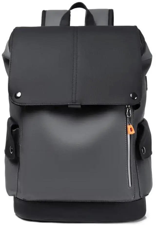 Main image of Smart Travel backpack Waterproof,Scratch-Resistant,Camping,Hiking,Sport,school,college Bag,Business,fits up to 15.6 Inch Laptop with built-in USB port & headphones port for Men & Women Black-Gray