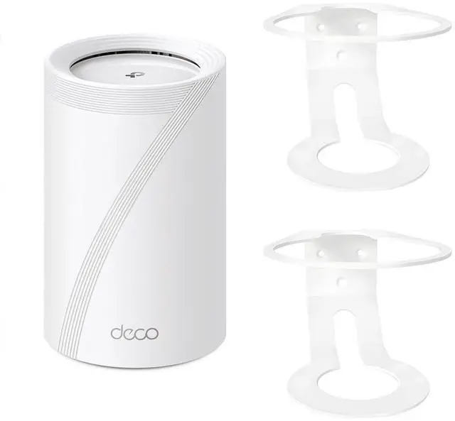 Main image of Roolaudk Wall Mount for TP-Link Deco BE63/ BE65/BE10000 Mesh Wi-Fi 7 System, Sturdy Metal Made Mount Stand Holder, Space-Saving Wall Hanging Bracket Holder Come with Cable Organizer Bracket