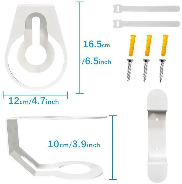 Alt view image 2 of 5 - Roolaudk Wall Mount for TP-Link Deco BE63/ BE65/BE10000 Mesh Wi-Fi 7 System, Sturdy Metal Made Mount Stand Holder, Space-Saving Wall Hanging Bracket Holder Come with Cable Organizer Bracket