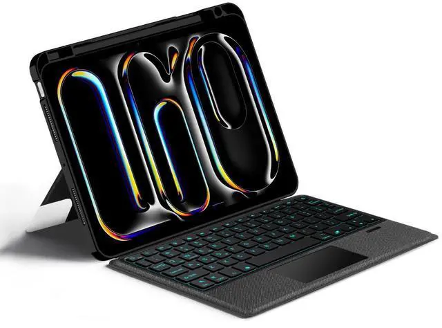 Alt view image 4 of 5 - kaidisen Backlit Keyboard Case for iPad Pro 11 inch M4 2024 Keyboard with Touchpad Backlight Portrait Mode Magnetic Detachable Touch Keyboard Case