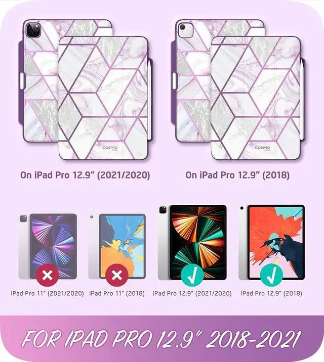 Alt view image 2 of 5 - i-Blason Cosmo Protective Case for 12.9-Inch iPad Pro (2018/2020/2021), Ameth