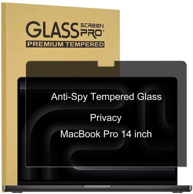 Main image of KEANBOLL Privacy Tempered Glass Screen Protector Designed for MacBook Pro 14 inch (M4 M3 M2 M1 Pro/Max Chip), Privacy Protection Technology-Tempered Glass-Anti-Peeping-9H Hardness-Anti-Fingerprint
