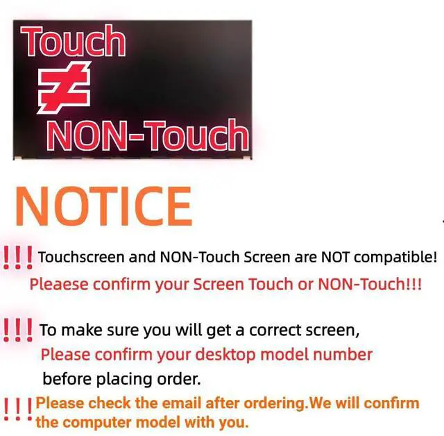 Alt view image 2 of 3 - 23.8" Touch Screen Replacement Digitizer Glass LCD Screen Display 1920x1080 for HP All-in-One 24-dp0014 24-dp0140z. 24-dp0158qe 24-dp0160 24-dp0180 AIO Desktop Monitor (Only for TouchScreen PC)