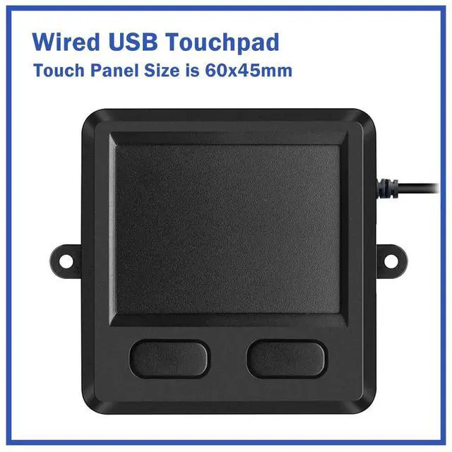 Alt view image 3 of 5 - MCSaite Wired USB Touchpad, Portable Trackpad Fit with Professional or Industrial Use for Computer Laptop Mac Notebook