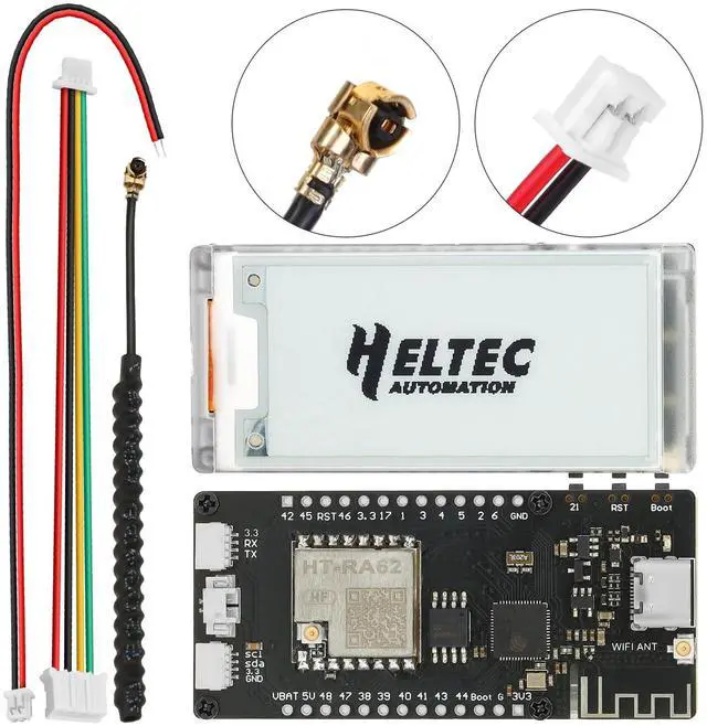 Alt view image 2 of 5 - Vision Master E213 ESP32-S3R8 LoRa Development Board SX1262 Chip with 2.13" E-Ink Display LoRaWAN BLE 5.0 WiFi Compatible with Arduino LoRa Meshtastic IoT(902-928MHz