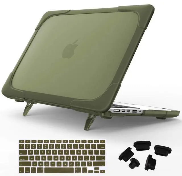 Main image of Mektron for MacBook Pro 15 inch Case A1398 with Retina Display, [Heavy Duty][Dual Layer] Plastic Hard Shell Cover for MacBook Pro Retina 15.4" (NO CD-ROM Drive,NO Touch bar) (Avocado Green)