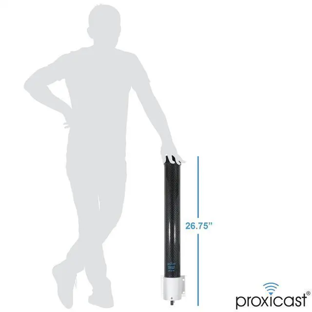 Alt view image 4 of 5 - Proxicast Pro-Gain 4G / 5G MIMO Antenna - Wide-Band Omni-Directional for Cellular Modems & Routers on Verizon, ATT, T-Mobile, Telus, Bell Canada, Rogers, Movistar, Telcel, Claro (ANT-127-05M Carbon)