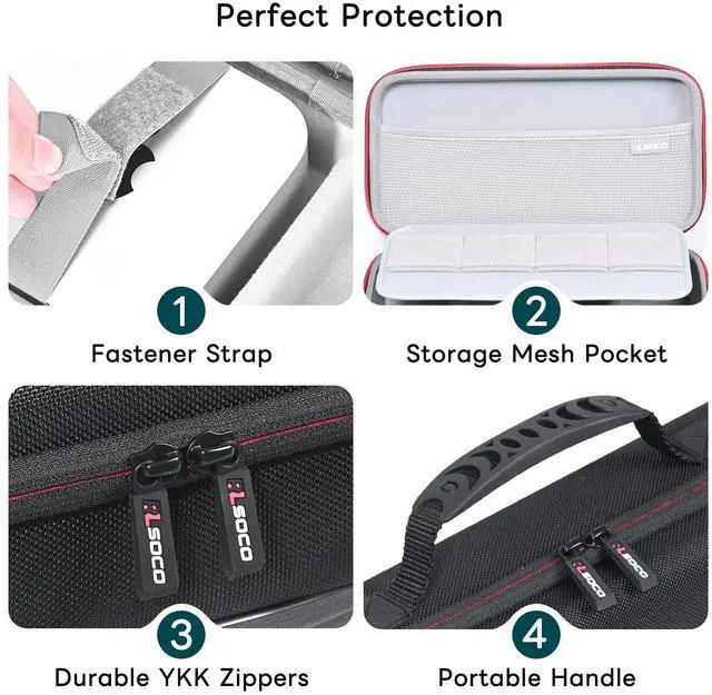 Alt view image 3 of 5 - RLSOCO Hard Case for Apple 2024 Mac Mini M4/M4 Pro - Suitable for Set Accessories:Adapters,Magic Mouse and Magic Keyboard with Non-number and more (Case Only)