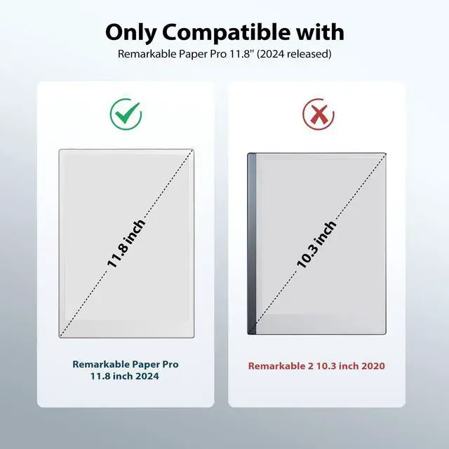 Alt view image 2 of 5 - TiMOVO Case for Remarkable Paper Pro 11.8Inch 2024, Lightweight Hard Back Shell Protective Book Folio Cover with Pen Holder for Remarkable Paper Pro Color Tablet, Support Auto Wake/Sleep, Wine Red