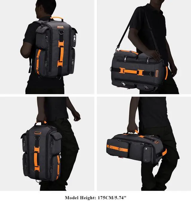 Alt view image 2 of 5 - WITZMAN Travel Backpack for Men Carry On Backpack Duffel Bag Large Capacity Laptop Backpack 17 Inch and Travel Backpack Expandable Bag USB Charging Port