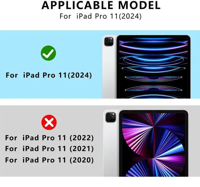 Alt view image 2 of 5 - YZBYFON for iPad Pro 11-Inch (M4) 2024 Waterproof Case, Outdoor Sports IP68 Waterproof Shockproof Dustproof Built-in Screen Protector Rugged Case Compatible with Magic Keyboard iPad Pro 11-Inch (M4)