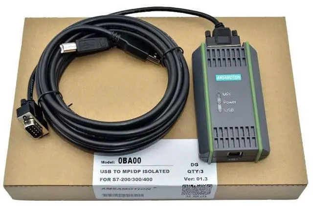 Alt view image 3 of 4 - zoyfayl for PC Adapter USB A2 6GK1571-0BA00-0AA0 USB to MPI/DP/PPI Network Adapter for S7 System, Programming Cable for Siemens SIMATIC S7 S7-200/300/400 PLC USB-MPI PPI