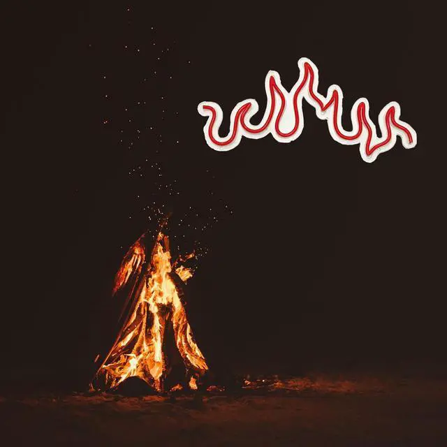 Alt view image 5 of 7 - VVKOWSG Sport LED Neon Sign Super Bright Acrylic Handmade Ball Led Light Neon Lights Sport Signs for Shop Window Store Display Beer Bar Nightclub Grand Opening Gift (Flame)