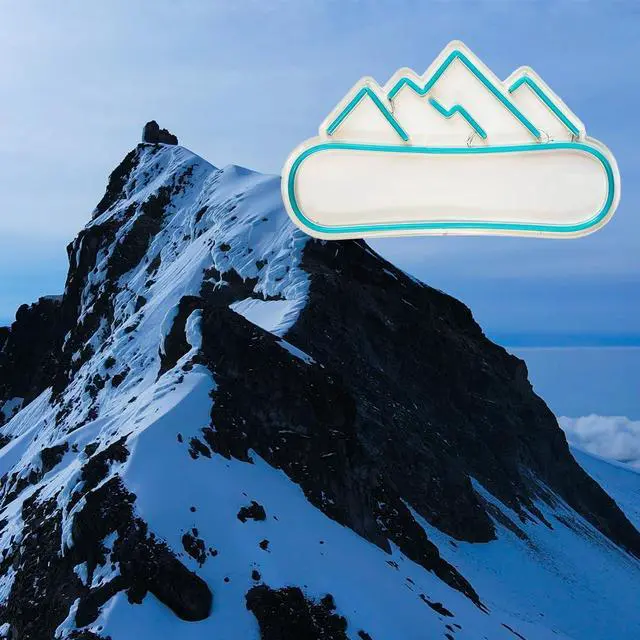 Alt view image 6 of 7 - Snowboarding LED Neon Sign Super Bright Acrylic Dimmable Snowy Mountain Led Light Size 15.7x8.6 in Skiing Neon Light for Shop Window Store Display Beer Bar Nightclub Grand Opening Gift