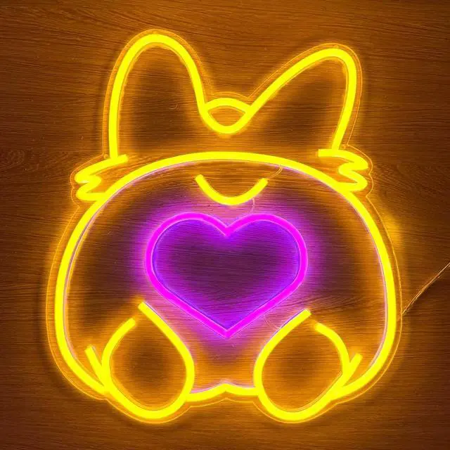 Main image of Corgi LED Neon Sign Super Bright Acrylic Dimmable Dog Led Light Size 15x13.4 in Animal Neon Light for Dog Lovers Window Store Display Beer Bar Nightclub Grand Opening Gift