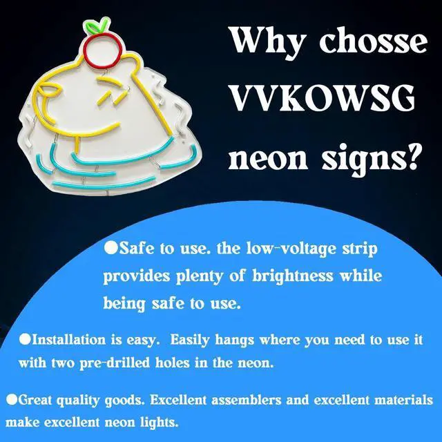 Alt view image 5 of 7 - Capybara Neon Sign Super Bright Acrylic Dimmable Cute Animal Led Light Size 13.7x13.7 in Capybara Neon Light for Window Store Display Beer Bar Nightclub Grand Opening Gift