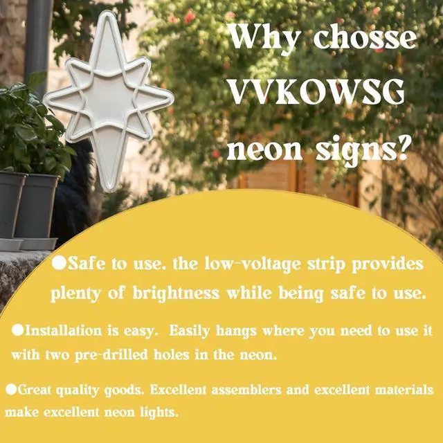 Alt view image 4 of 7 - VVKOWSG Sport LED Neon Sign Super Bright Acrylic Handmade Ball Led Light Neon Lights Sport Signs for Shop Window Store Display Beer Bar Nightclub Grand Opening Gift (Bethlehem Star)