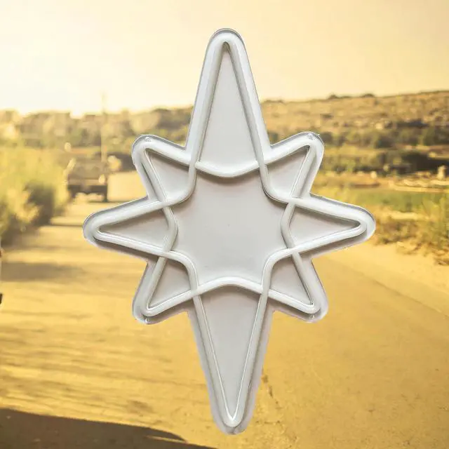 Alt view image 5 of 7 - VVKOWSG Sport LED Neon Sign Super Bright Acrylic Handmade Ball Led Light Neon Lights Sport Signs for Shop Window Store Display Beer Bar Nightclub Grand Opening Gift (Bethlehem Star)