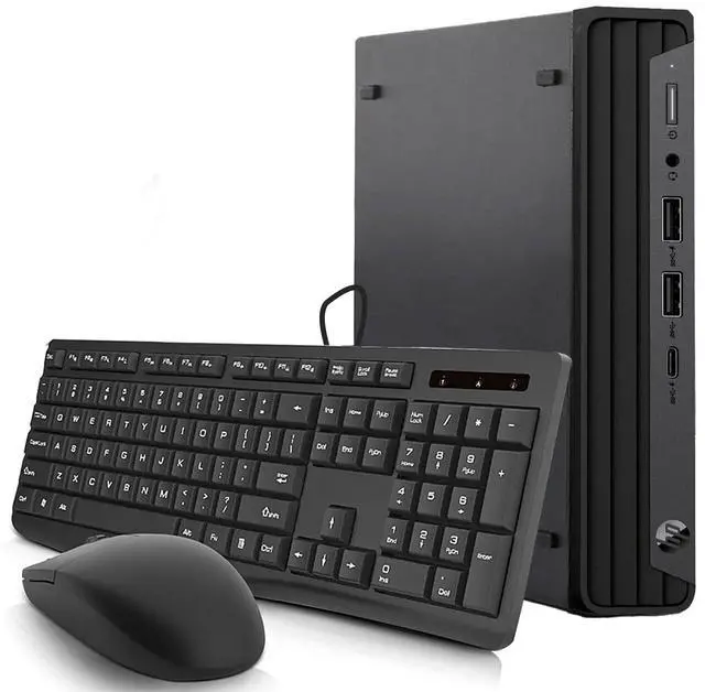 Main image of HP EliteDesk 800 G6 Tiny Mini Desktop PC, Intel Core i5 10th Gen, 16GB DDR4 RAM, 1TB SSD, Intel UHD Graphics 630, Keyboard and Mouse, DisplayPort, USB-C, Windows 11 Pro