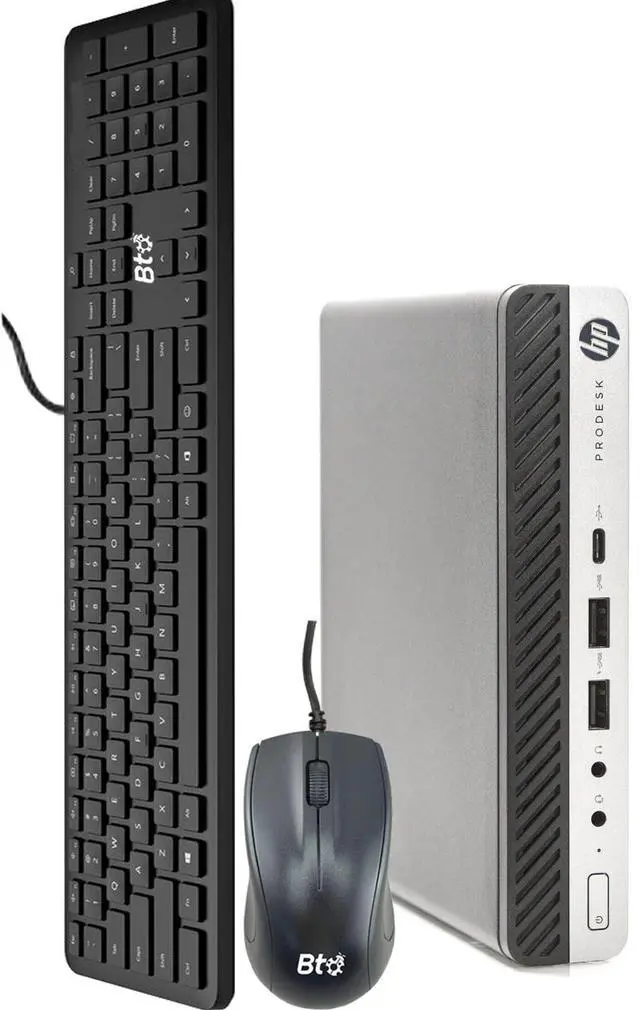 Main image of HP 800 G5 Mini Desktop PC, Intel Core i5 9th Gen, 16GB DDR4 RAM, 256GB SSD, Built-in Wi-Fi, Wired Keyboard & Mouse, Windows 11 Pro, Desktop Mini PC (Renewed)