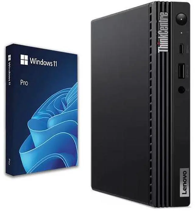 Alt view image 5 of 7 - Lenovo M70q Mini Desktop PC, Intel Core i3-10th, 16GB DDR4 RAM, 128GB SSD, Built-in Wi-Fi, Wired Keyboard & Mouse, Windows 11 Pro, Offices and Casual Computing, Desktop Tiny PC (Renewed)