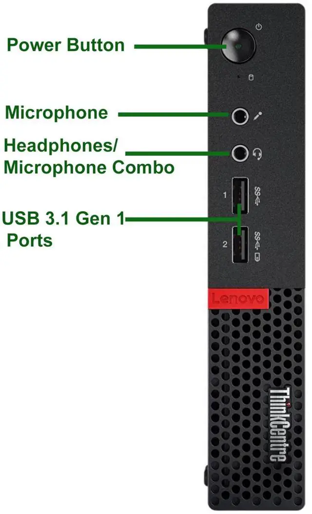 Alt view image 6 of 7 - Lenovo M910q Mini Desktop PC, Intel Core i5-7th Gen, 16GB DDR4 RAM, 256GB SSD, Built-in Wi-Fi, Wired Keyboard & Mouse, Windows 11 Pro, Offices and Casual Computing, Tiny PC (Renewed)