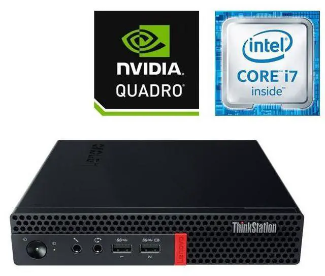 Alt view image 4 of 4 - Lenovo P320 Desktop Mini PC, Intel Core i7-7th Gen, 16GB DDR4 RAM, 512GB SSD, Wi-Fi, Wireless Keyboard and Mouse, NVIDIA Quadro P600, Windows 11 Pro, Offices and Casual Computing, Desktop PC (Renewed)