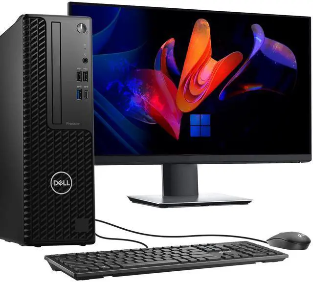 Main image of Dell Precision 3450 Desktop PC | Intel Core i7-11700 | 8GB DDR4 RAM | 256GB SSD | Windows 11 Pro | Wi-Fi | Keyboard & Mouse | Intel UHD Graphics 750 | 24 Inch LED Monitor | Desktop Computer