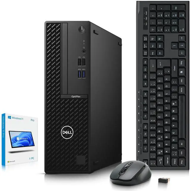 Main image of Dell OptiPlex 3080 Desktop Computer | Intel Core i5-10500 | 16GB DDR4 RAM | 512GB SSD | Intel UHD Graphics 630 | Windows 11 Pro | Built-in Wi-Fi | Wireless Keyboard & Mouse | Refurbished Computer