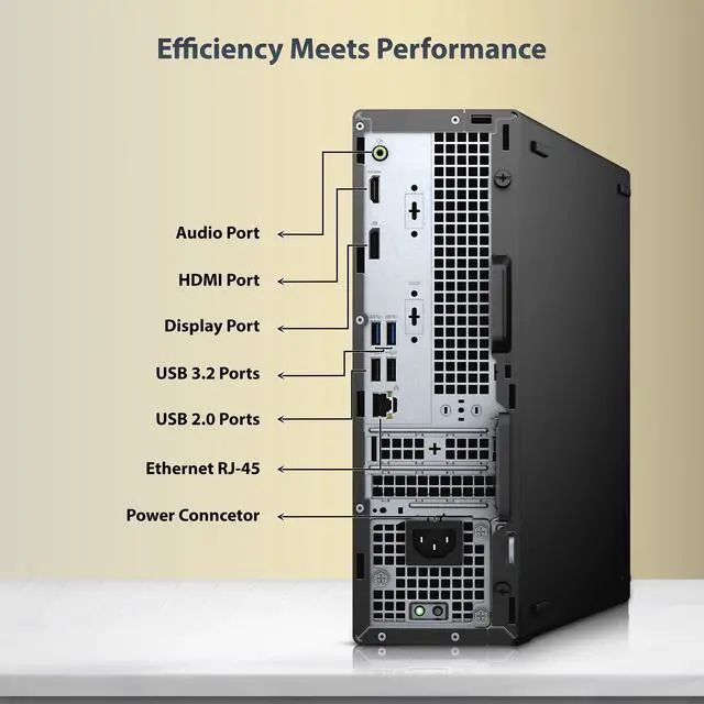 Alt view image 3 of 6 - Dell OptiPlex 3080 Desktop Computer | Intel Core i5-10500 | 16GB DDR4 RAM | 512GB SSD | Intel UHD Graphics 630 | Windows 11 Pro | Built-in Wi-Fi | Wireless Keyboard & Mouse | Refurbished Computer