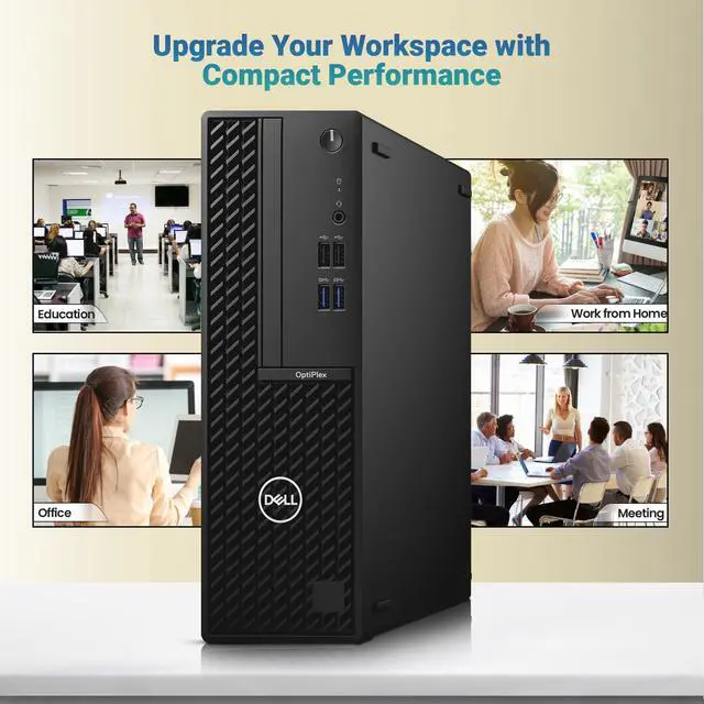Alt view image 6 of 6 - Dell OptiPlex 3080 Desktop Computer | Intel Core i5-10500 | 16GB DDR4 RAM | 512GB SSD | Intel UHD Graphics 630 | Windows 11 Pro | Built-in Wi-Fi | Wireless Keyboard & Mouse | Refurbished Computer