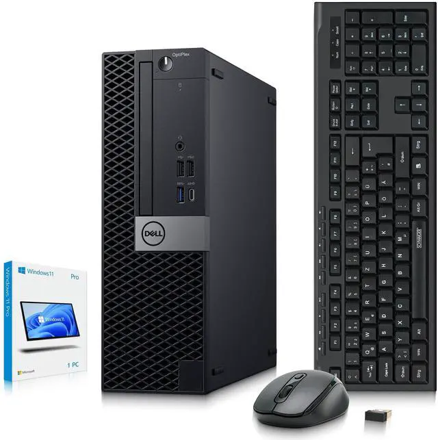 Main image of Dell OptiPlex 7050 Desktop Computer | Intel Core i7-6700 | 32GB DDR4 RAM | 1TB SSD | Intel HD Graphics 530 | Windows 11 Pro | Built-in Wi-Fi | Wireless Keyboard & Mouse | Refurbished Computer