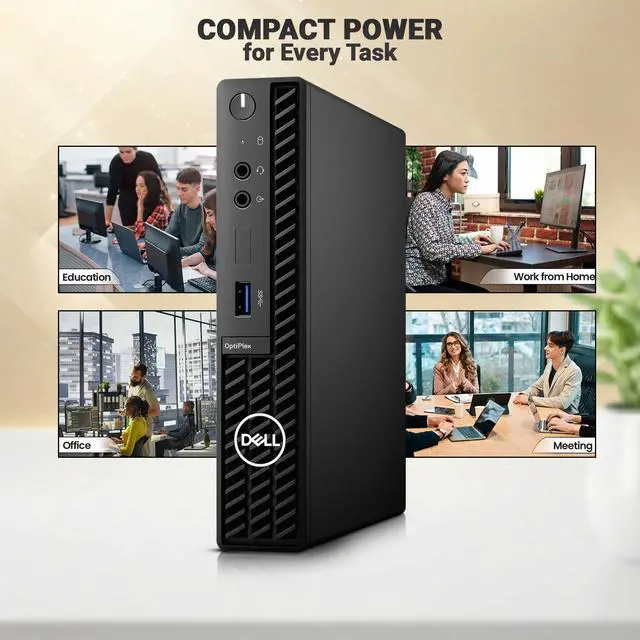 Alt view image 5 of 5 - Dell Optiplex 3090 Micro PC, Intel Core i5-10500T, 16GB DDR4 RAM, 512GB SSD, Wi-Fi, Wireless Keyboard and Mouse, Intel UHD Graphics 630, Windows 11 Pro, Home and Casual Meeting (Renewed)