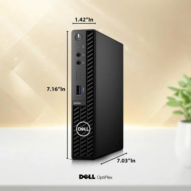 Alt view image 3 of 5 - Dell Optiplex 3090 Micro PC, Intel Core i5-10500T, 16GB DDR4 RAM, 512GB SSD, Wi-Fi, Wireless Keyboard and Mouse, Intel UHD Graphics 630, Windows 11 Pro, Home and Casual Meeting (Renewed)